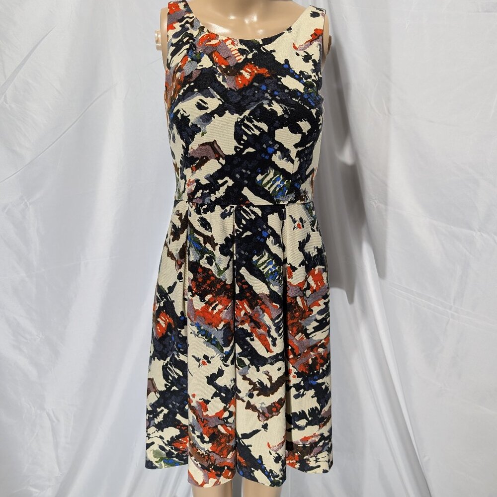 Maeve Anthropologie Fit and Flare Pockets Colorful Stretchy Women's XS